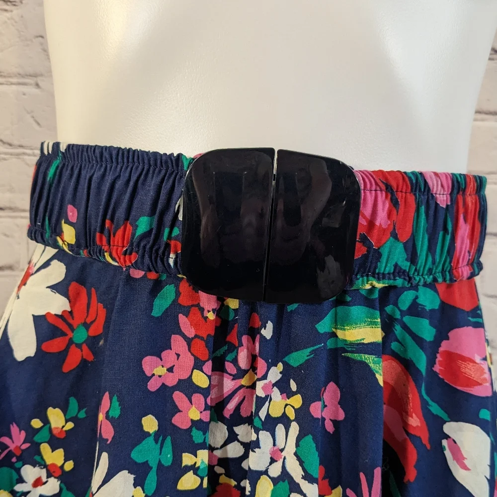 Vintage Floral Skirt w/belt